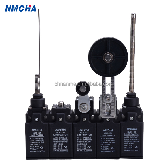 NLS  Series Industrial Limit Switch IP65 Waterproof Metal Housing Adjustable Roller Lever for Automation