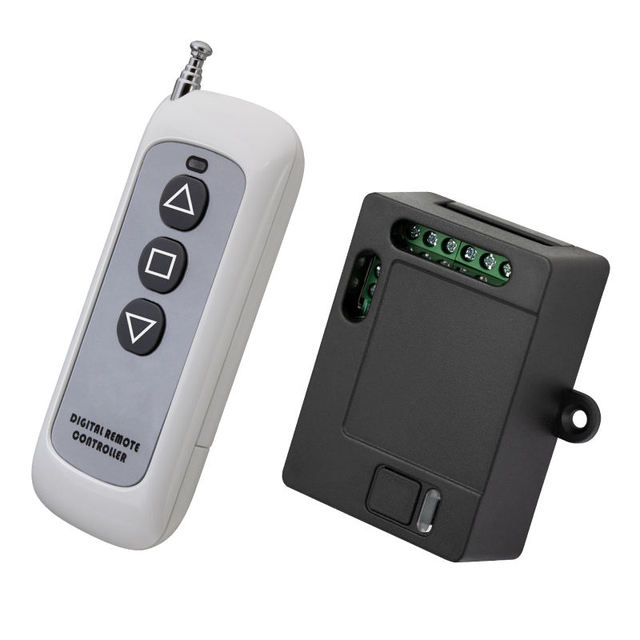 433MHz New 2 Channel Wireless Remote  Rolling Code DC 12-48V Plastic Transmitter for Electric Doors