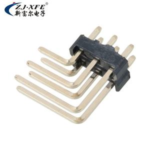 Conector de pines al por mayor, paso de 2.54mm, 0.64SQ H=2.5, triple fila, R/A DIP, 2-40 pines - Product Image 3