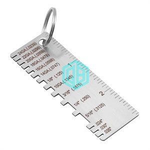 カスタム金属シート厚さゲージ溶接ゲージはんだ付け検査ツールステンレス鋼溶接ルーラー - Product Image 1