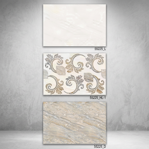 Carreaux muraux numériques en céramique à feuilles persistantes de conception personnalisée meilleure qualité couleur de la lumière 300x450mm surface brillante émaillée conception imprimée - Product Image 1