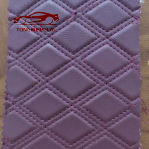 Cuero Sintético Acolchado con Esponja para Tapetes y Fundas de Asiento Impermeables para Automóviles - Tela de PU PVC con Bordado en Relieve para Sofá/<span class=keywords><strong>Silla</strong></span> - Product Image 6