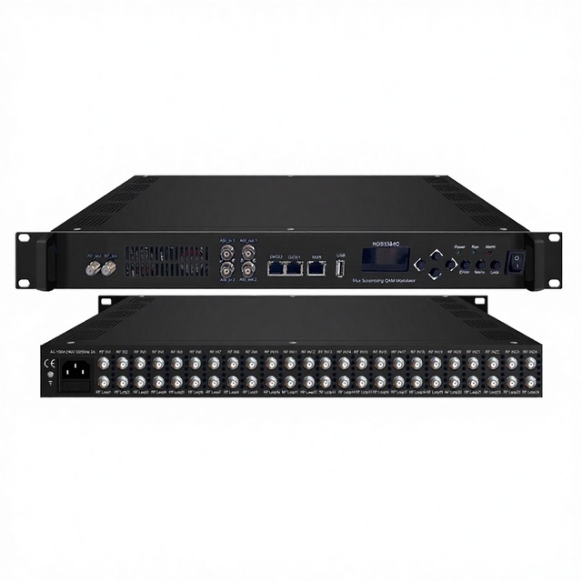 TL-3394C V3 Newest Version 24 or 16 DVB-S2 DVBC DVBT ISDBT FTA Tuner Input 8/16 Carrier RF Output with Scrambling Satellite TV