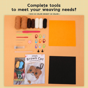 Kit Personalizzato per Uncinetto in Lana: Crea IT Animali Fai-da-te, Lavorazione a Maglia Artigianale, Motivo Cartone Animato, <span class=keywords><strong>Punto</strong></span> <span class=keywords><strong>Croce</strong></span>, Tema Morbido - Product Image 5