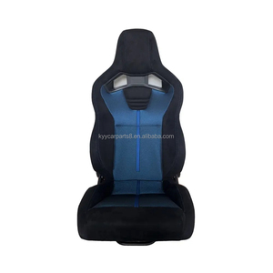 Sièges baquet de course universels RECARO SR3 en suède bleu, avec rails à double verrouillage, pour usage automobile – Vente chaude - Product Image 1