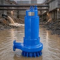 Pompe submersible électrique anti-colmatage en fonte ductile, pompe submersible pour eaux usées, pour drainage des fosses de garage souterrain