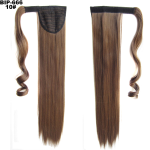 Extensión <span class=keywords><strong>de</strong></span> Cabello Sintético con Clip, Cola <span class=keywords><strong>de</strong></span> Caballo Rubia, Cola <span class=keywords><strong>de</strong></span> Caballo Larga y Lisa - Product Image 1