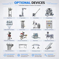 Machine de remplissage, scellage et bouchage automatique pour pots de yaourt industriels, bouteilles en plastique, lait en verre et bidons de 1L et 2L - Ligne d'emballage