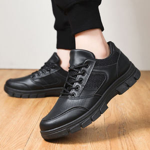 <span class=keywords><strong>Venta</strong></span> directa <span class=keywords><strong>de</strong></span> fábrica, zapatos para correr para hombre, zapatos planos <span class=keywords><strong>de</strong></span> cuero negro versátiles transpirables <span class=keywords><strong>de</strong></span> primavera, zapatos <span class=keywords><strong>de</strong></span> vestir informales, zapatos para caminar al aire libre - Product Image 1
