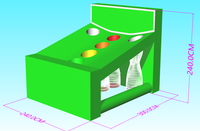 Cible gonflable commerciale pour le golf, la balle de golf, le birdie, le chip, le football, la cible gonflable pour le golf