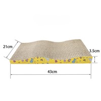 Planche à gratter droite en papier ondulé pour chat pour jouer au chat commodément emballée dans un carton