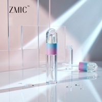 Tube de brillant à lèvres Quicksand Glitter, flacon de gloss unique 7ml, étiquette personnalisée, emballage vide pour rouge à lèvres liquide transparent, tube en plastique