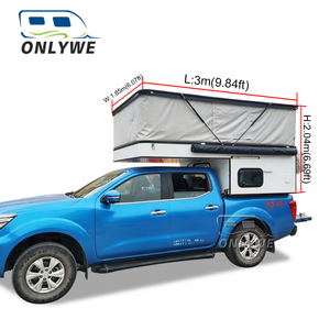 Onlywe Outdoor Offroad Pickup Wohnwagen Caravan Camper Aluminum Small Pick up Truck Bed Campers for Sale - Product Image 4