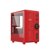 ALSEYE New Design Computer Case RAMS 2.0(Red) M-ATX Red Color PC Case with Fan Speed