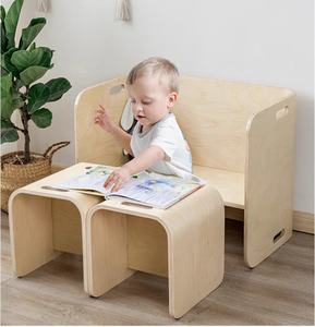 Juego <span class=keywords><strong>de</strong></span> escritorios y sillas <span class=keywords><strong>infantiles</strong></span> modernos <span class=keywords><strong>de</strong></span> madera maciza <span class=keywords><strong>de</strong></span> una pieza, seguro para uso en dormitorio escolar o sala <span class=keywords><strong>de</strong></span> estar - Product Image 1