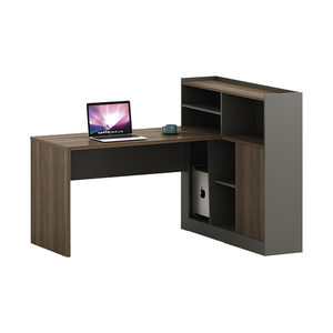 Escritorio de Pie Convertible de Madera Minimalista Moderno con Cajones de Gabinete para Estación de Trabajo, Escritorio de Oficina Comercial Multifuncional - Product Image 5