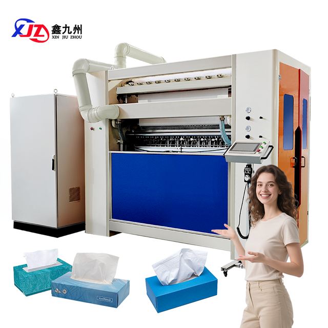 High Precision Automatic V Fold Facial Tissue Hand Towel Paper Processing Machine