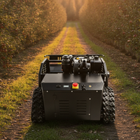Tondeuse à gazon télécommandée diesel sur chenilles robuste, largeur de coupe 1000 mm, inclinaison 45 degrés