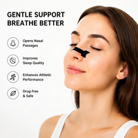 Bandes nasales OEM avec logo personnalisé, bande adhésive pour le nez extra résistante, anti-ronflement, bandes pour dormir pour une meilleure respiration, certifiées CE, MSDS, ISO13485