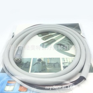 Cable de fibra óptica dental de 6 orificios con tubo de silicona blanco para accesorio de sillón dental - Product Image 1