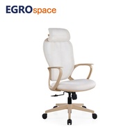 EGROspace Chaise de bureau ergonomique pivotante en maille, moderne, haut de gamme, avec accoudoirs, pour conférence et direction, inclinable