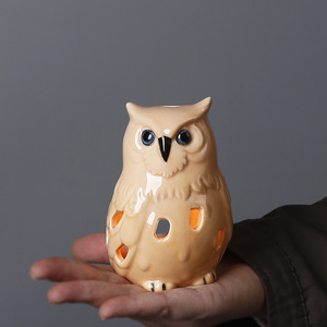 <strong>Owl</strong> Melting Wax Burner Aroma <strong>Candle</strong> <strong>Holder</strong> Ceramic Essential Oil Diffuser Home Decoration Warmer Wholesale - Product Image 4