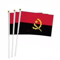 Gahumi Drapeaux de main malgaches promotionnels agitant le drapeau national personnalisé de la main Madagascar