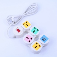 Power Strip dengan USB 4 Outlet Multi-Fungsi Extension Socket