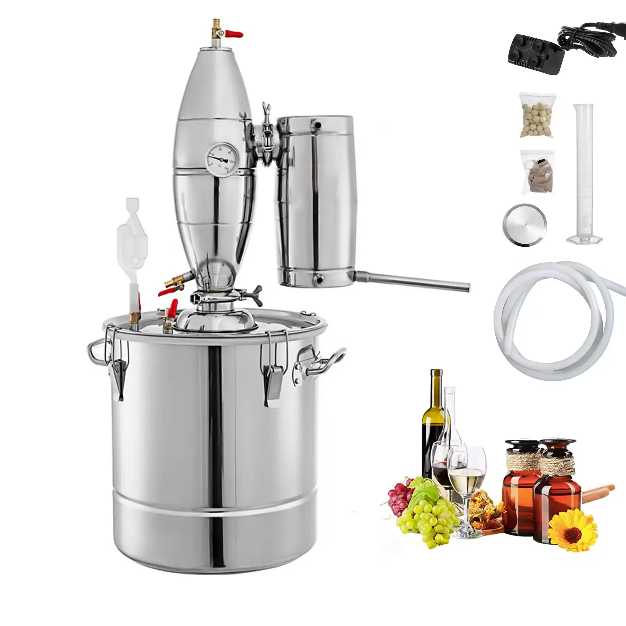 20l 30l 50l 70l 304 Distillatieapparatuur Huishoudelijke Kleine Stoomdistilleerder Distilleren Witte Wijn Landi Zelfbrouwende Wijnbrander