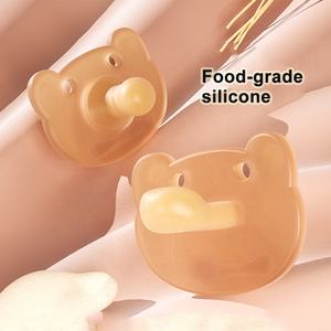 En İyi Eko-Silikon BPA İçermeyen Doğal Emzik, Kız Bebekler İçin Sakinleştirici, 0-12 Ay Emzirme Gündüz ve Gece - Product Image 2