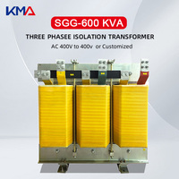 Transformateur CA 400V vers 400V 50Hz 60Hz, efficacité 98%, alimentation industrielle, transformateur d'isolement triphasé