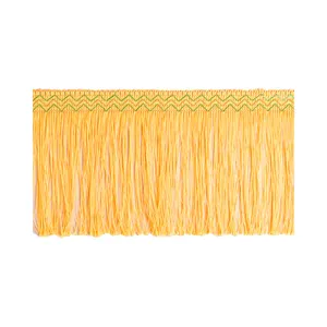 Wave dragon's beard gold silk thread tassel colorful lace trim tassel embroidery machine luxury tassel table runner