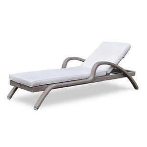 Chaise <span class=keywords><strong>de</strong></span> piscine imperméable en rotin chaise longue meubles plage transat - Product Image 1