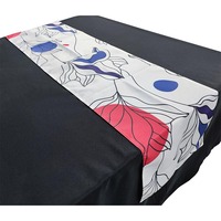Chemin de table de Noël et de mariage de luxe à prix abordable, design personnalisé, en polyester imitation lin, pour salle à manger