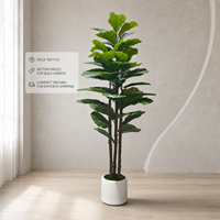 Ficus en plastique détachable de 1,20 m à 1,80 m, tailles plus petites, emballage économique, frais de livraison réduits, réductions sur les commandes, plantes artificielles, arbres, plantes artificielles
