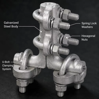 Connecteur en T boulonné TL-21 en alliage d'aluminium pour câble aérien assemblé ABC, raccord pour ligne de distribution aérienne
