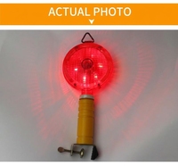 2D Batteriebetriebene Straßensperren-Warnleuchte 6 LED-Licht Sensor Automatisches Blinklicht für Verkehr Baustellen Straßensicherheit