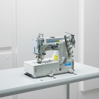 Machine à coudre industrielle JUKKY à 3 aiguilles, haute vitesse, point de recouvrement, avec corps de machine à lit plat et tête à 5 fils uniquement – Offre spéciale