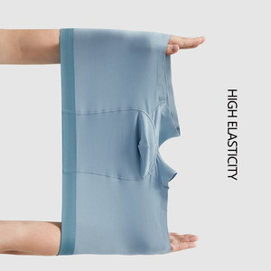 80 <strong>Modal</strong> <strong>Men's</strong> Eco-Friendl Seamless Traceless Solid Color Ice Silk Breathable Cool <strong>Men</strong> <strong>Briefs</strong> Boxers With Custom logo for <strong>Men</strong> - Product Image 2