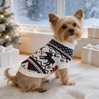 Conception personnalisée de carton pour un pull de Noël pour chien, vêtements d'hiver pour animaux de compagnie avec motif à pois
