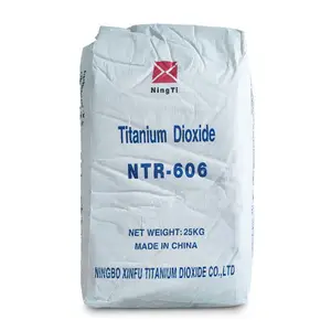 二氧化金红石钛Ntr606 Tio2价格工业级白色涂料/油墨/皮革、色浆和片材/塑料13463-67-7