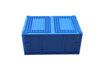 Caisse de manutention empilable en plastique robuste HP5D, conteneur à parois droites, caisses d'expédition écologiques, personnalisation couleur et logo