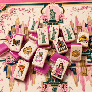 Nouvel Arrivage – En Stock – Jeu <span class=keywords><strong>de</strong></span> <span class=keywords><strong>Mahjong</strong></span> Premium en Acrylique Rose Américain – Thème Statue <span class=keywords><strong>de</strong></span> la Liberté – Jeu <span class=keywords><strong>de</strong></span> Société Haut <span class=keywords><strong>de</strong></span> Gamme pour la Famille - Product Image 1