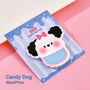 Sevimli Tasarımlı Kendinden Yapışkanlı Köpek Karikatürlü Ofis Mesaj Etiketi Çıkarılabilir Yapışkan Not Kağıdı Öğrenci Öğrenme Malzemeleri için - Product Image 6