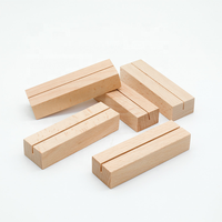 Support de table rectangulaire en bois écologique pour cartes, cartes postales, photos et menus