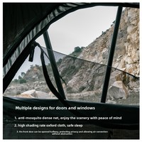 Tenda Atap Zentopia Empat Musim Berbahan Aluminium dengan Ruang Tambahan Dua Lapis untuk 2-3 Orang, Tahan Air, Cocok untuk SUV 4x4 dan Berkemah Off-Road