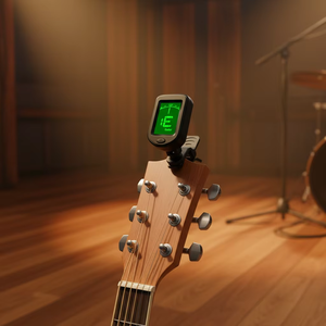 Accordeur à clip pour guitare, accordeur chromatique numérique pour basse, ukulélé, violon, accordeur à clip en plastique pour instruments - Product Image 3