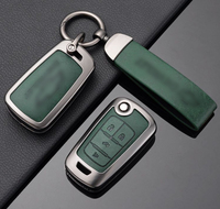 Étui de clé de voiture en alliage de zinc et cuir de haute qualité pour Chevrolet Malibu 2020 et Chevy Equinox 2013