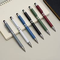 Stylo bille YF PEN 0,7 mm en plastique, encre noire, avec mécanisme rotatif et fonction tactile, idéal pour la promotion, le bureau et l'école