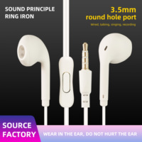 KIKI SHOOT MQ-28 Headphone Murah Tanpa Kabel Auriculares Con Cable 3.5mm Mic Earphone Berkabel